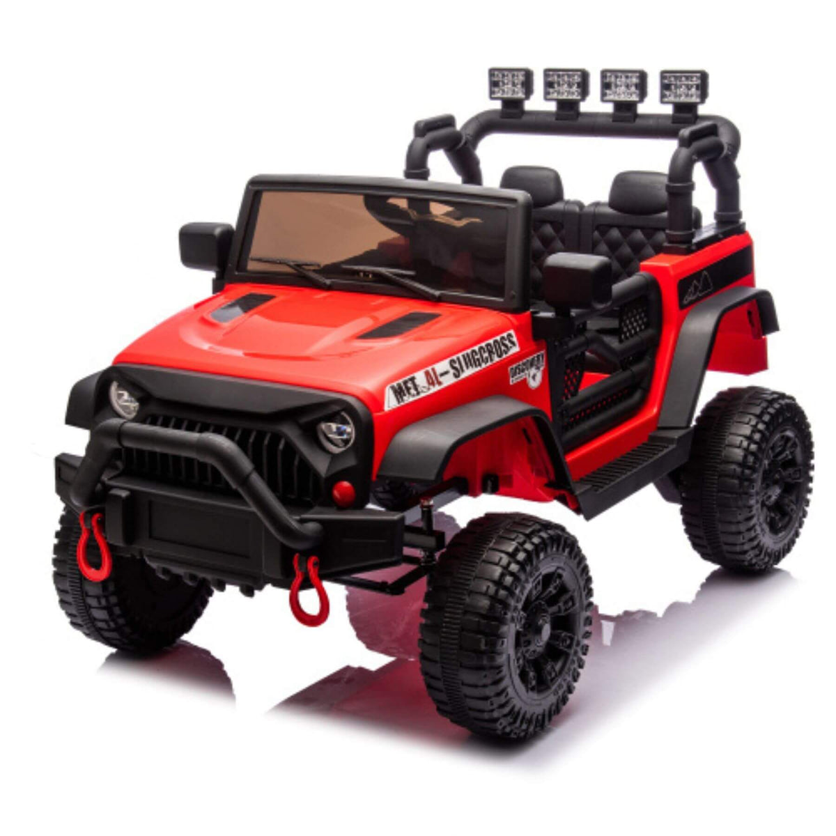HIFINE 24V Kids Ride On Car W/Parents Remote Control, Red