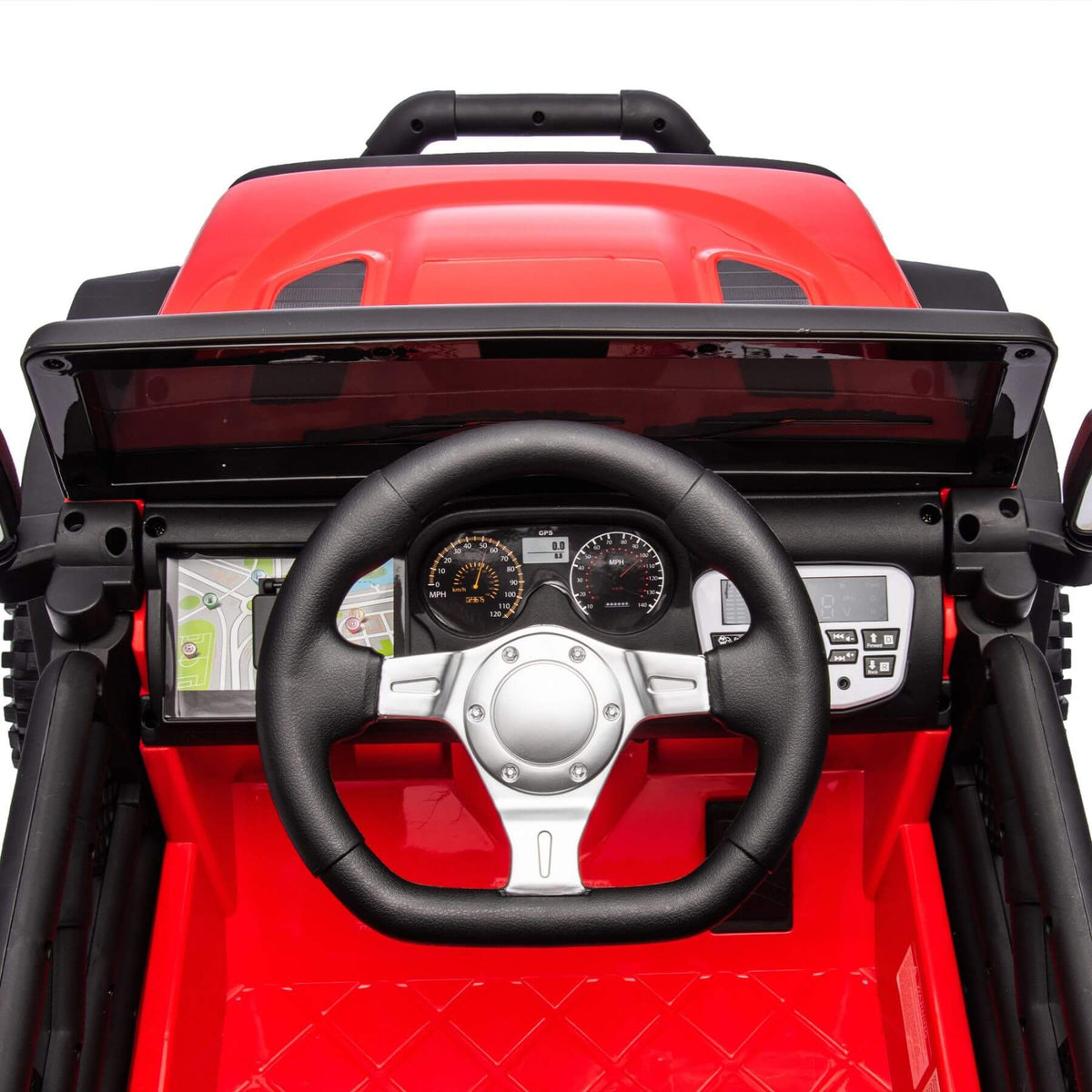 HIFINE 24V Kids Ride On Car W/Parents Remote Control, Red