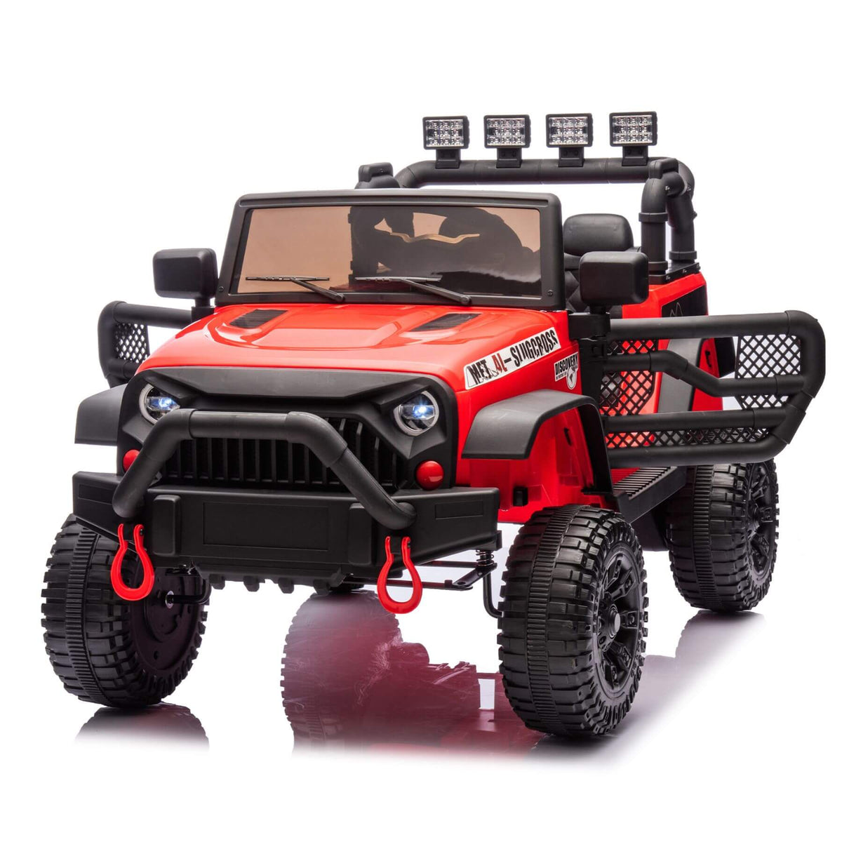 HIFINE 24V Kids Ride On Car W/Parents Remote Control, Red