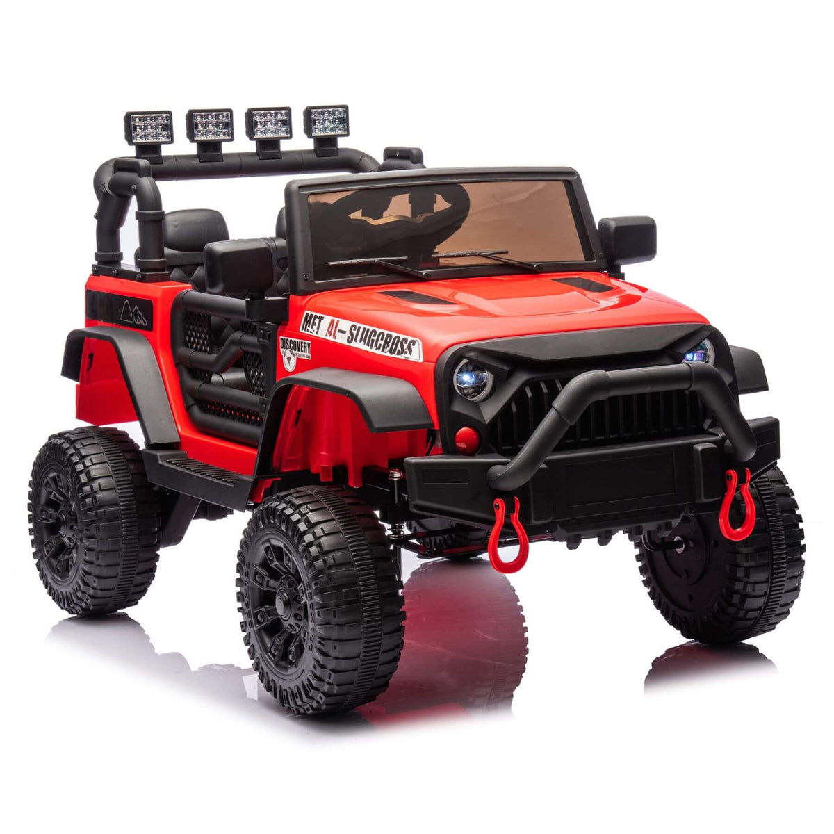 HIFINE 24V Kids Ride On Car W/Parents Remote Control, Red
