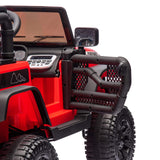 HIFINE 24V Kids Ride On Car W/Parents Remote Control, Red