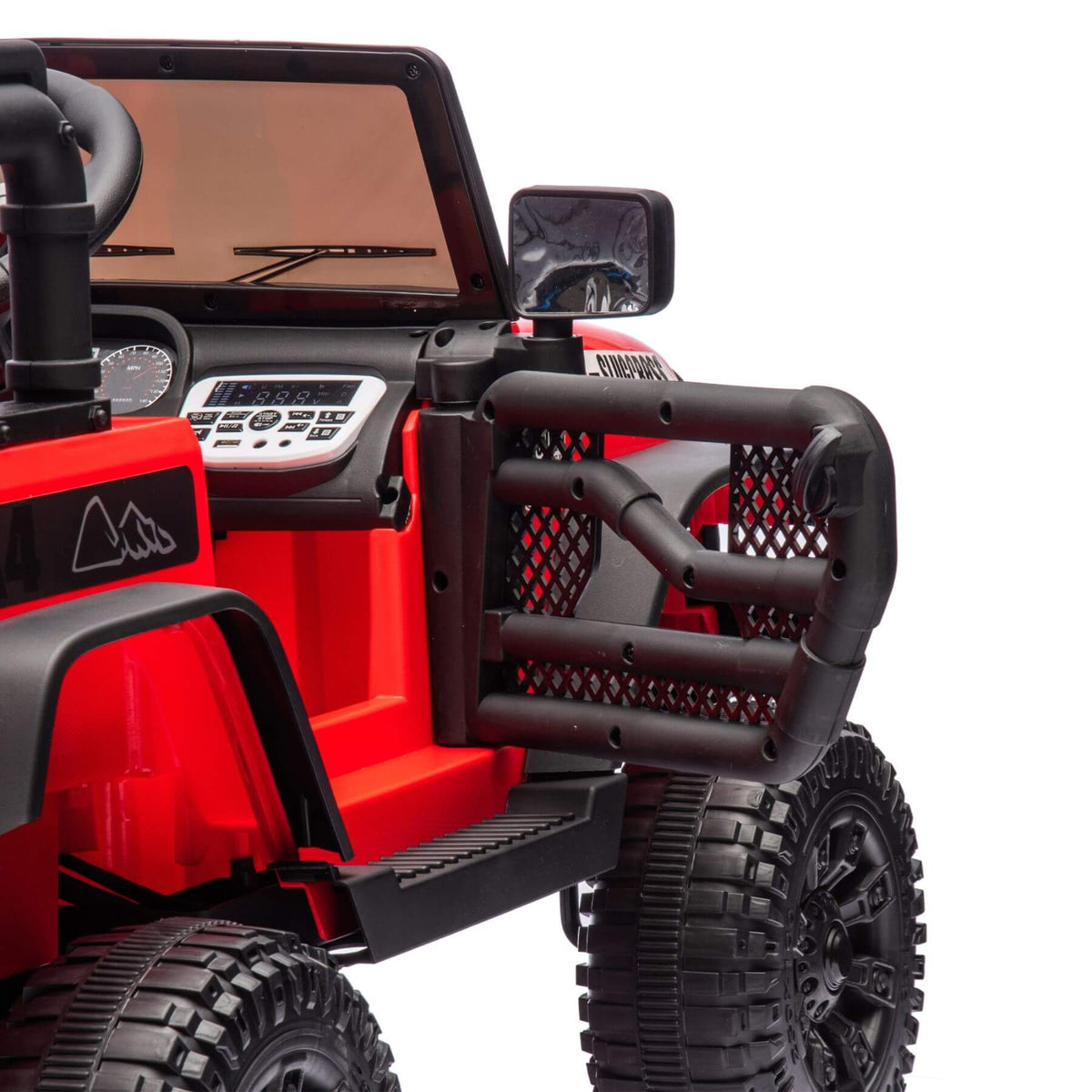 HIFINE 24V Kids Ride On Car W/Parents Remote Control, Red