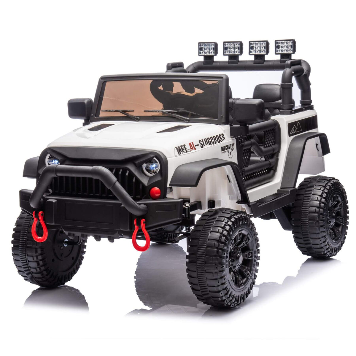 HIFINE 24V Kids Ride On Car W/Parents Remote Control, White