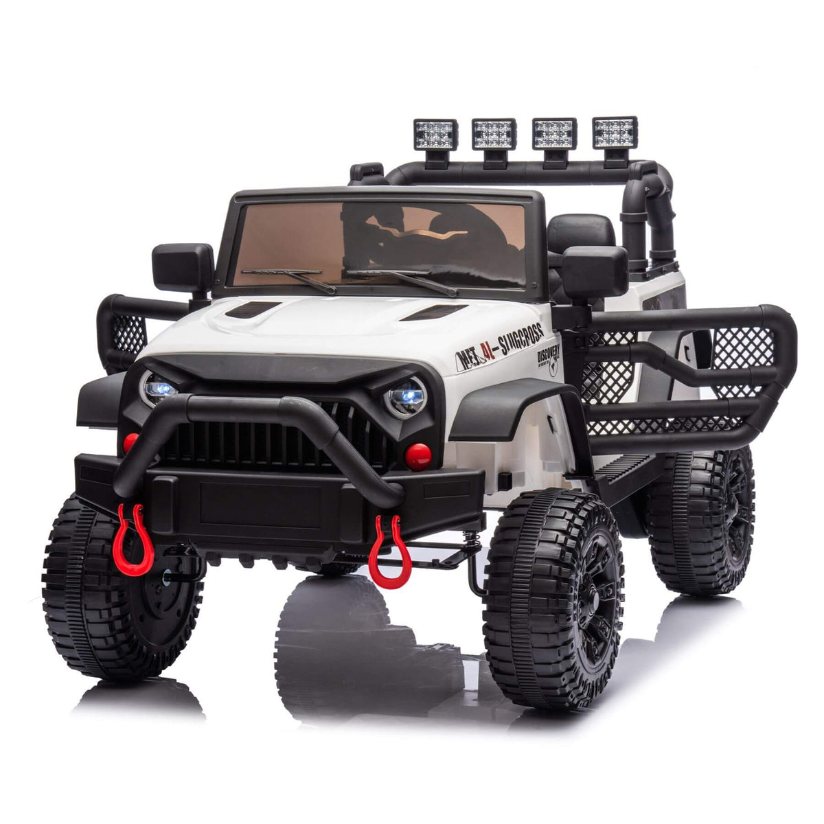 HIFINE 24V Kids Ride On Car W/Parents Remote Control, White
