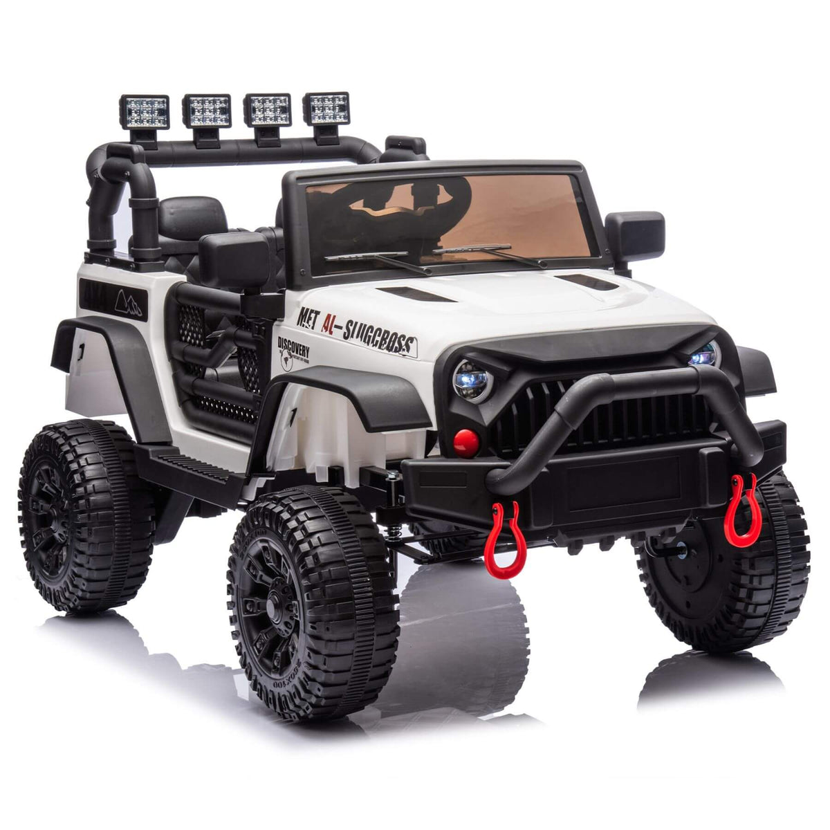 HIFINE 24V Kids Ride On Car W/Parents Remote Control, White