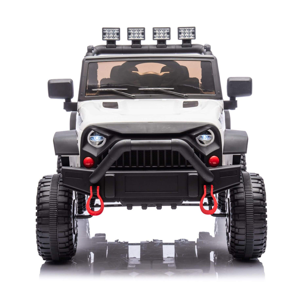 HIFINE 24V Kids Ride On Car W/Parents Remote Control, White