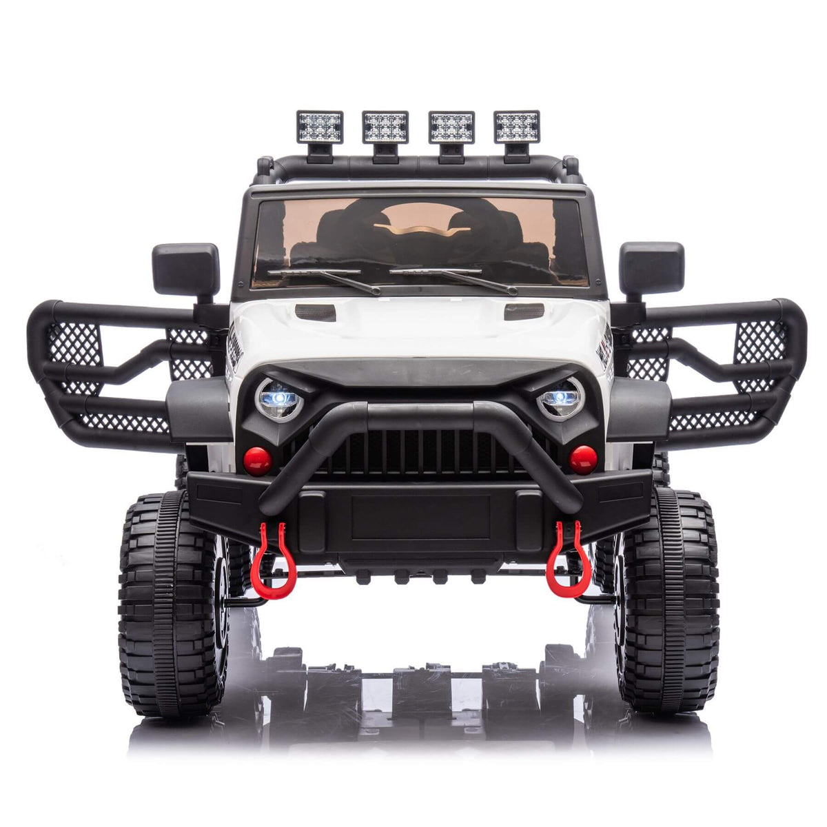 HIFINE 24V Kids Ride On Car W/Parents Remote Control, White