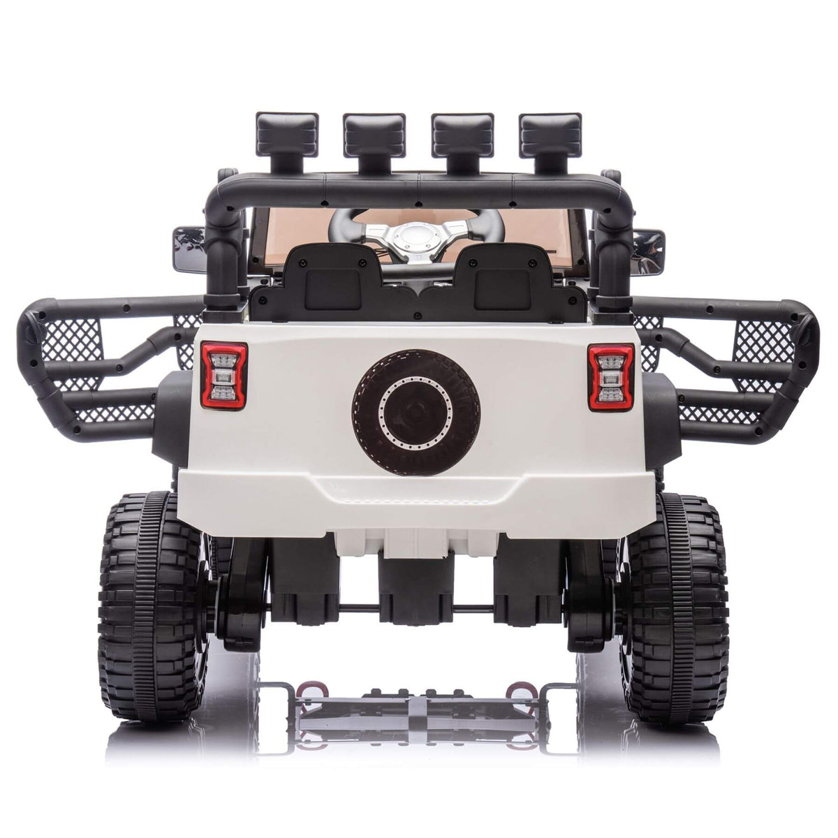 HIFINE 24V Kids Ride On Car W/Parents Remote Control, White