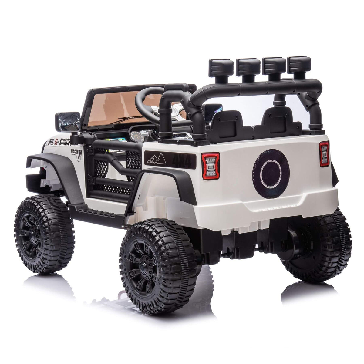 HIFINE 24V Kids Ride On Car W/Parents Remote Control, White