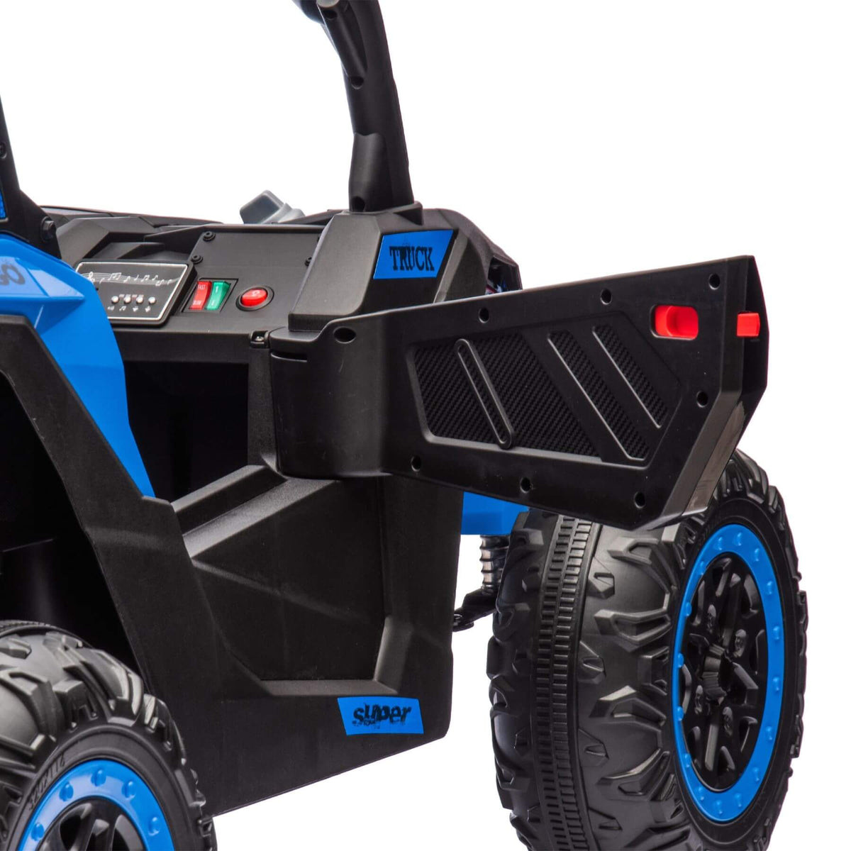 HIFINE 24V Two-Seater Kids Ride On UTV W/Parents Remote Control, for Age 3+, Blue