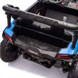 HIFINE 24V Two-Seater Kids Ride On UTV W/Parents Remote Control, for Age 3+, Blue