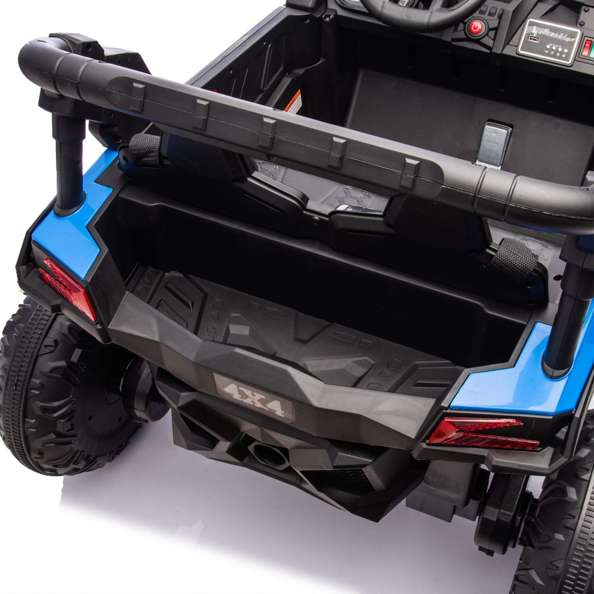 HIFINE 24V Two-Seater Kids Ride On UTV W/Parents Remote Control, for Age 3+, Blue