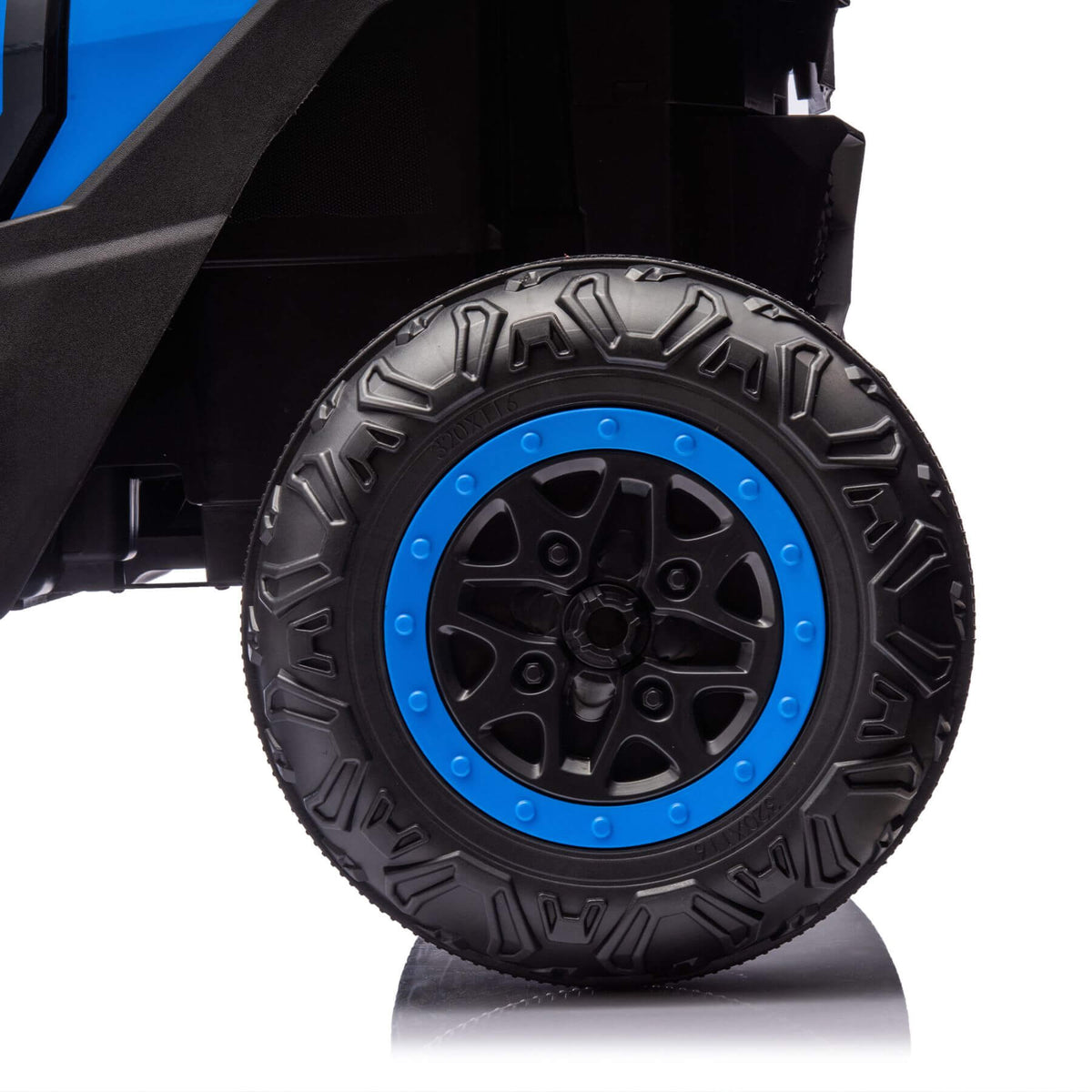 HIFINE 24V Two-Seater Kids Ride On UTV W/Parents Remote Control, for Age 3+, Blue