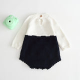 Three Little Tots Baby knitted jumpsuit, alternate angle