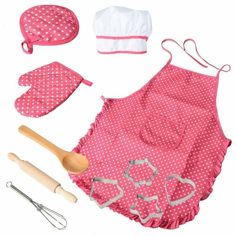 Three Little Tots Children's apron cake cooking tools, additional view