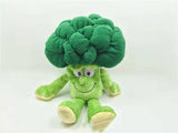 Three Little Tots Vegetables and Fruits Pumpkin and Watermelon Plush Toys, in Broccoli