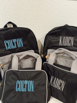 Black + Grey Colorblock Backpack