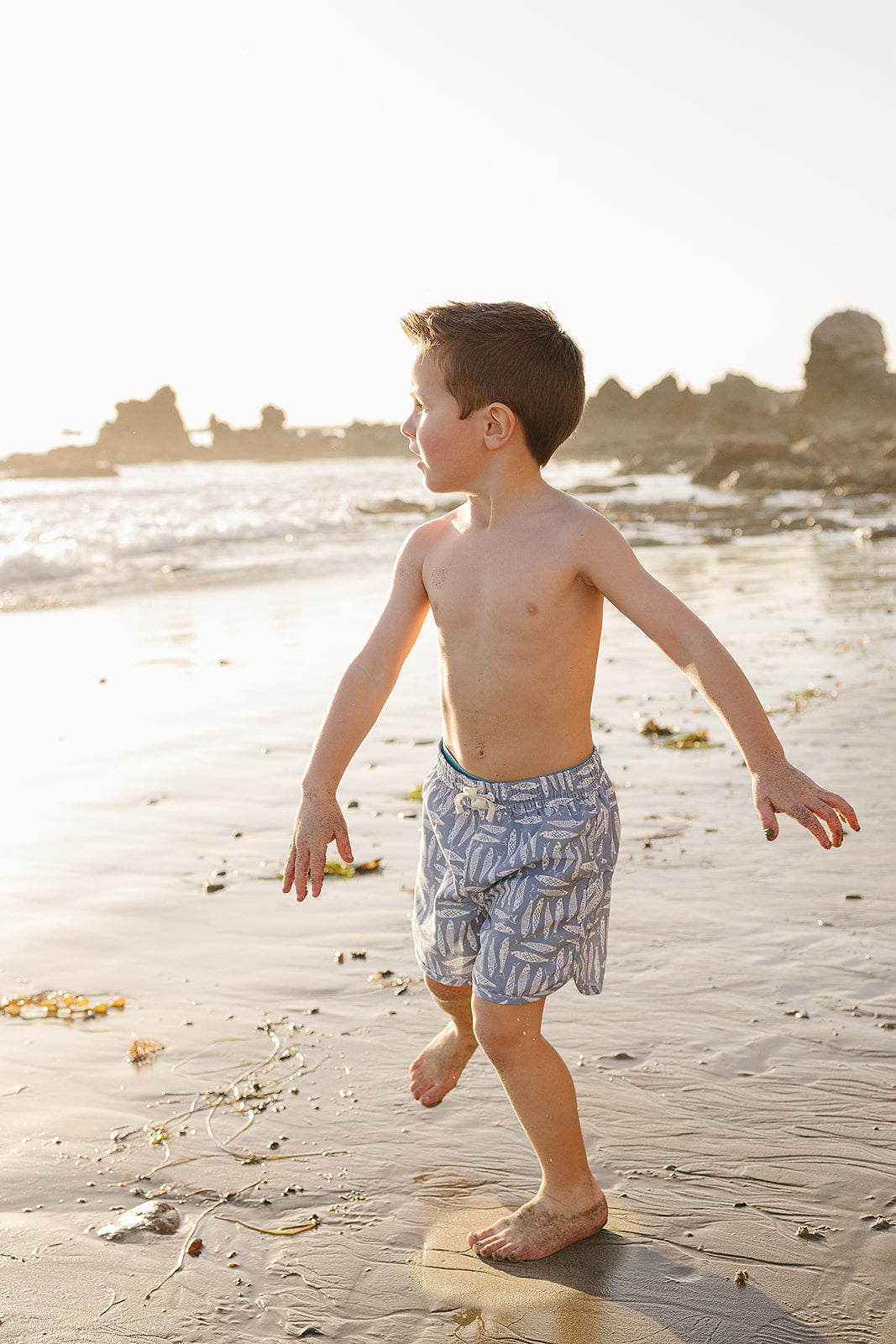 Three Little Tots Sardine Swim Shorts, additional view