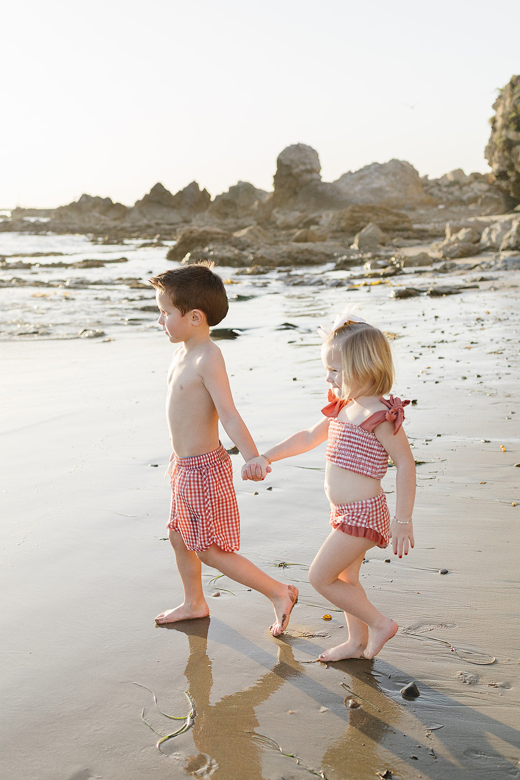 Three Little Tots Gingham Swim Shorts, extra product detail