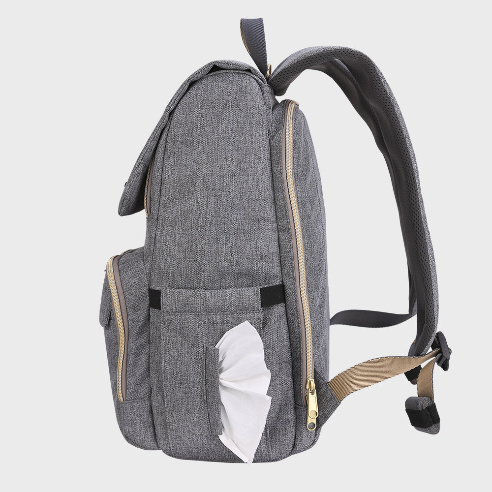 Three Little Tots Canvas Diaper Backpack, extra product detail