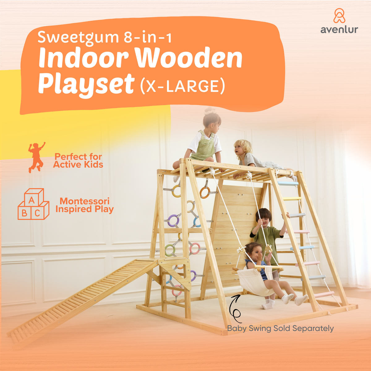 Three Little Tots Sweetgum Indoor Sensory Playset X-Large, additional product photo