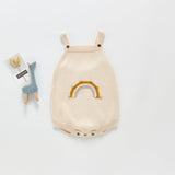 New Baby Girl Baby Knitted Strap Jumper