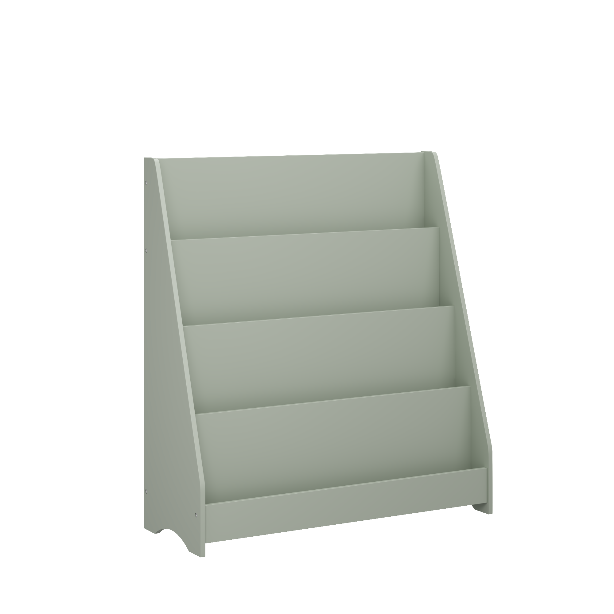 MOONRIVER 4-Tier Kids Bookshelf, Toddler Book Display Shelves, Sage (Open Box)
