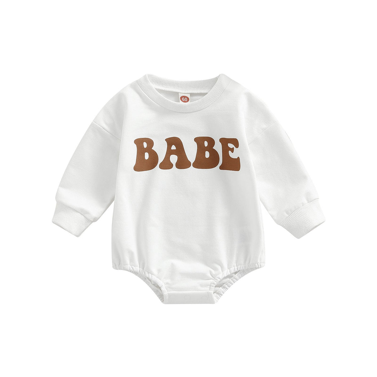 Three Little Tots Baby Cotton Baby Wrap Triangle Crawlsuit, in White
