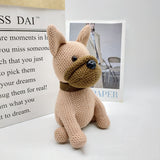 Yarn Bear Doll Wedding Celebration Doll Cute Plush Knitted Toy For Kids As A Gift
