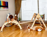 Montessori Climbing Set / Pikler Triangle, Climbing Arch & Ramp / 3 Pieces Set