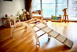 Montessori Climbing Set / Pikler Triangle, Climbing Arch & Ramp / 3 Pieces Set
