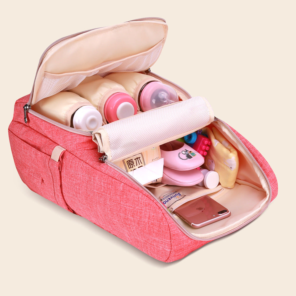 Three Little Tots Canvas Diaper Backpack, additional product photo