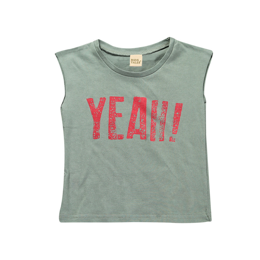 Children's sleeveless muscle t-shirt