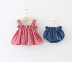 Summer Gingham Dress and Bloomers