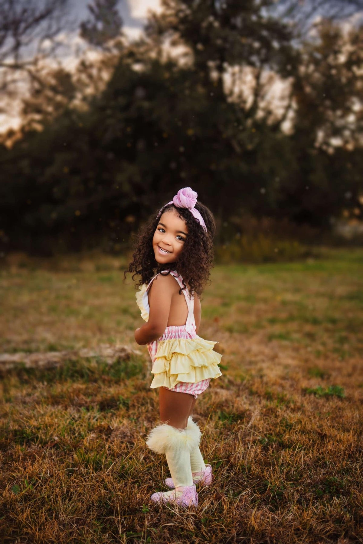He is risen ruffle romper
