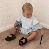 Three Little Tots Baby Boy Solid Color Stitching Triangle Short-sleeved Jumpsuit, additional product photo