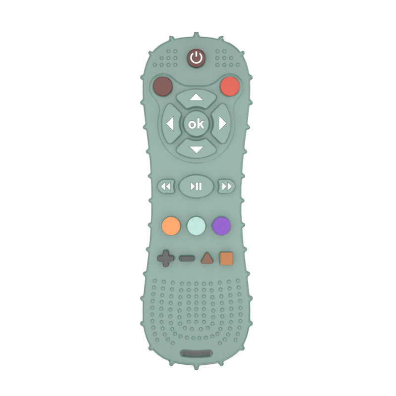 Three Little Tots Baby Silicone Remote Control Teether, in Light Green