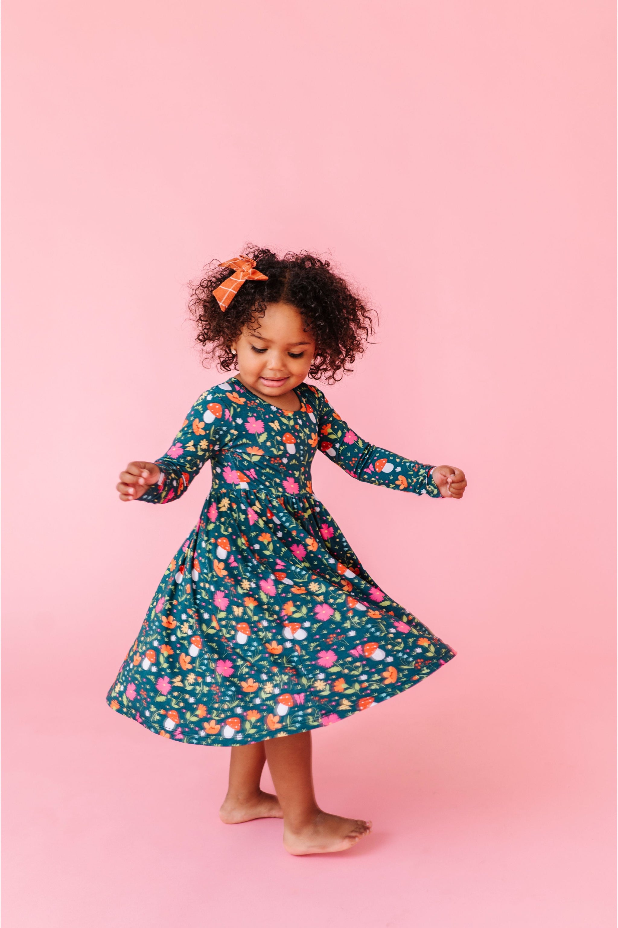 Three Little Tots Bamboo Long Sleeved Dress - Sylva, additional view