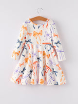 Halloween Bow Spring and Summer Girls Dress