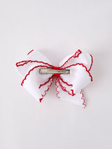 Back-to-school Apple Applique Girls Hairpin 4 Inches/6.25 inches