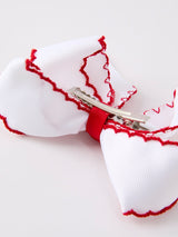 Back-to-school Apple Applique Girls Hairpin 4 Inches/6.25 inches