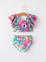 "Colorful Pattern" Girls' Boutique Swimsuit