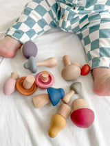 Three Little Tots Mushroom Mix and Match Toy 24pc Lytl, third additional photo