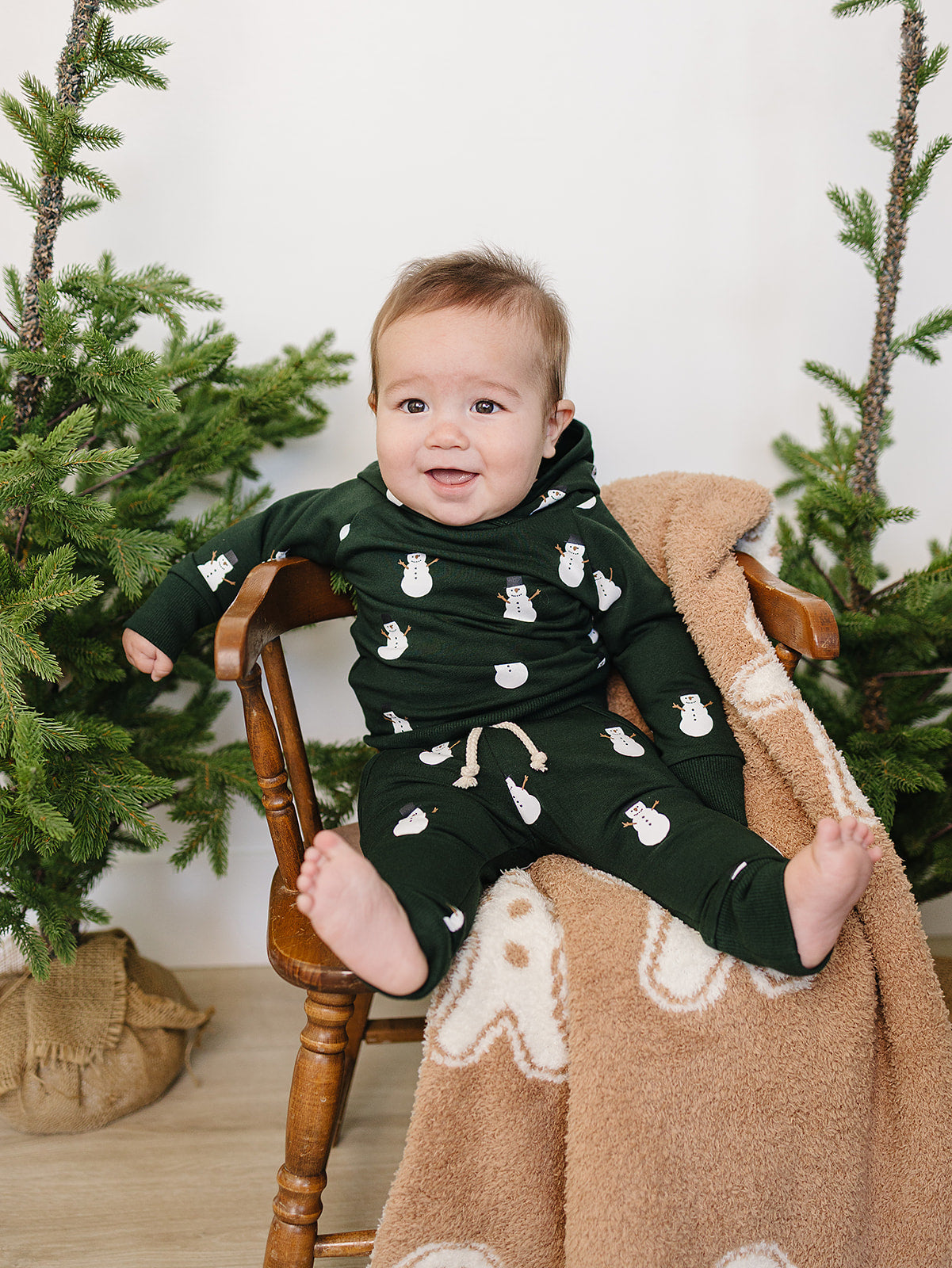 Snowman Hooded French Terry Set