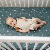 Night Sky Muslin Crib Sheet