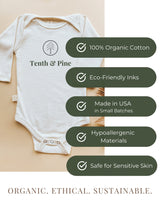 Three Little Tots Love Bug Organic Baby Bodysuit, fifth additional photo