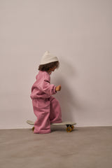 Three Little Tots Sunset Pink Sweat Set, additional view