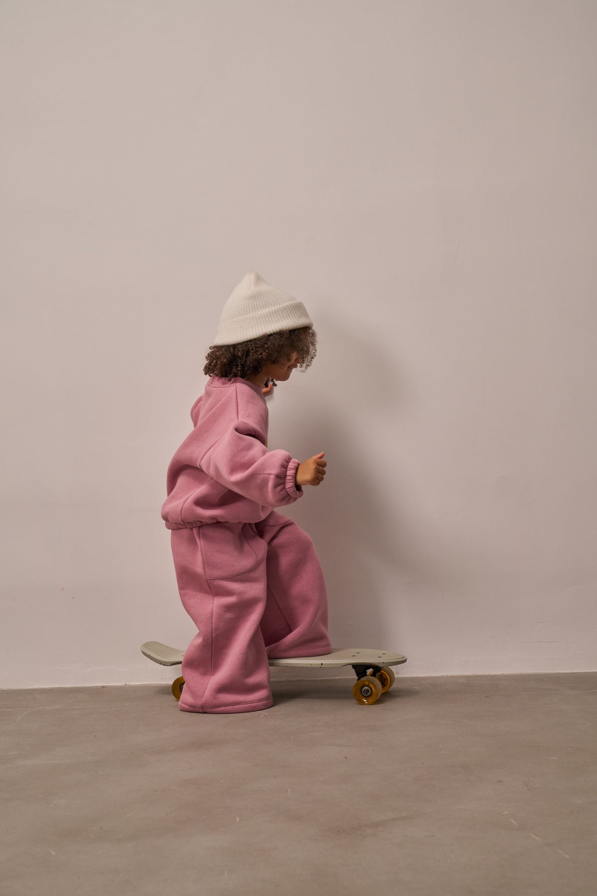 Three Little Tots Sunset Pink Sweat Set, additional view