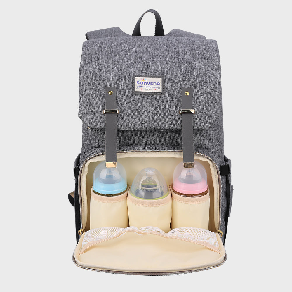 Three Little Tots Canvas Diaper Backpack, additional view