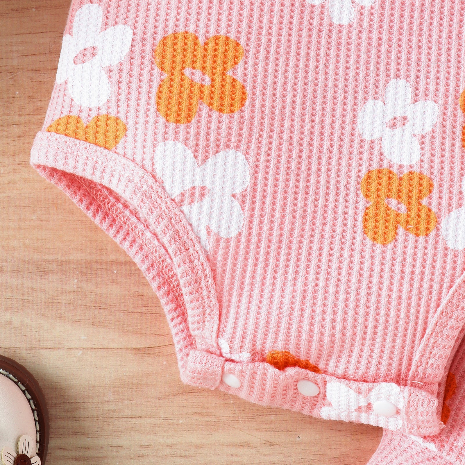 Flower Power Bodysuit Shorts Two-piece Set